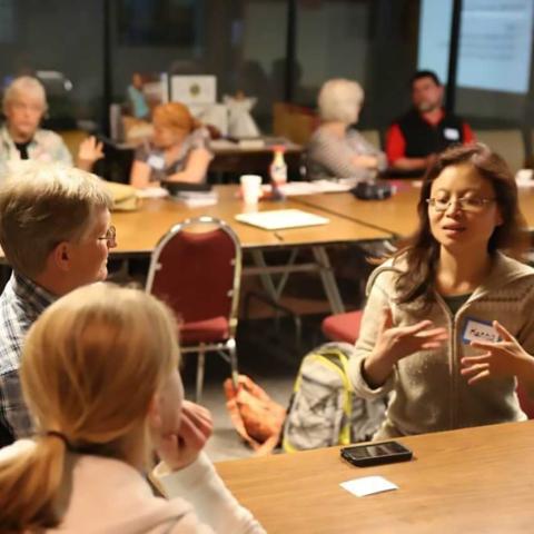consultant working with a neighborhood group